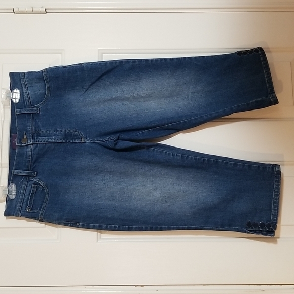 NYDJ Cropped Lift & Tuck Cropped Jeans - Picture 1 of 14